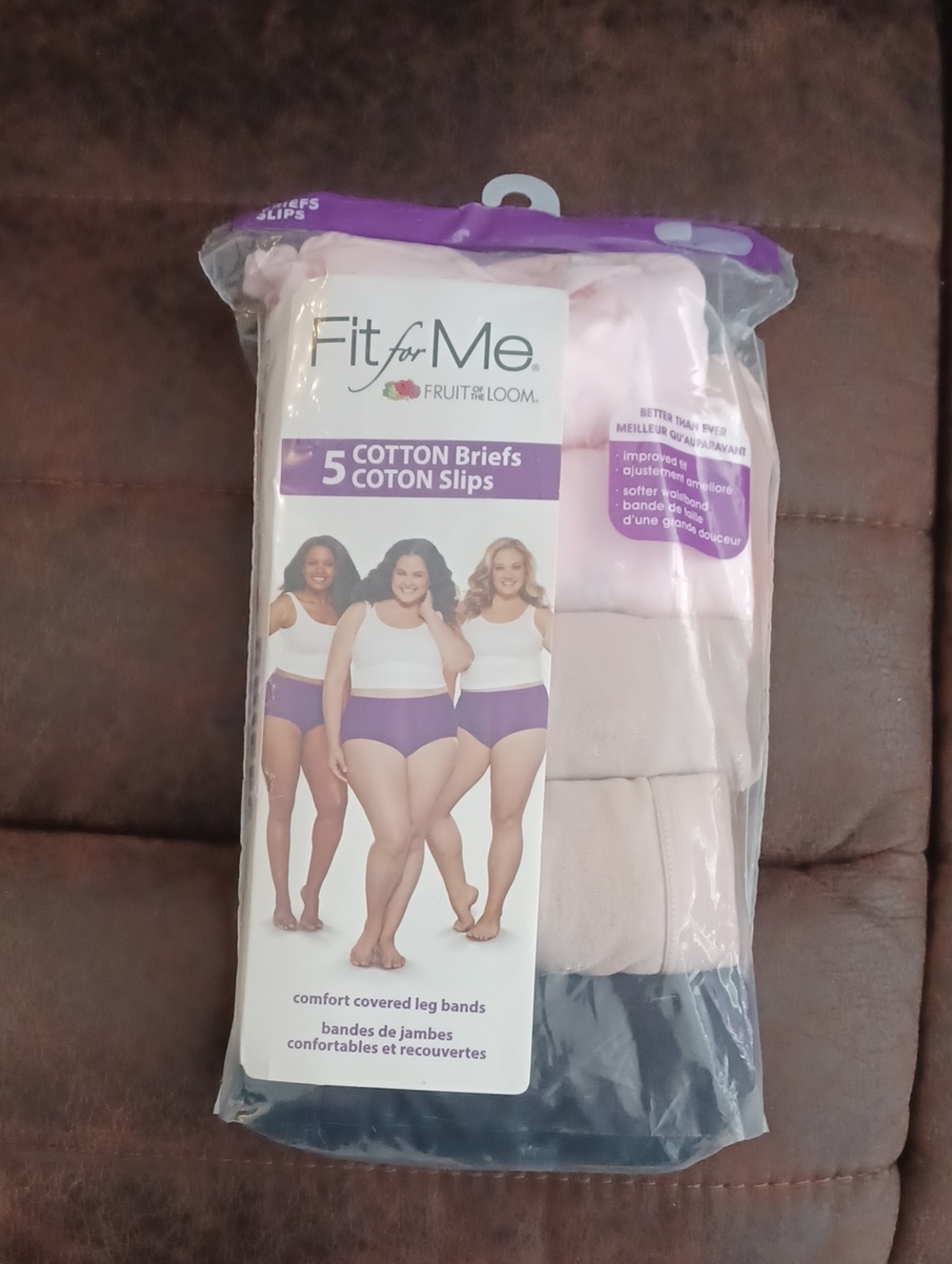 4/$60 New Fit For Me Pack Of 5 Cotton Briefs - Size 13 (5X/6X)